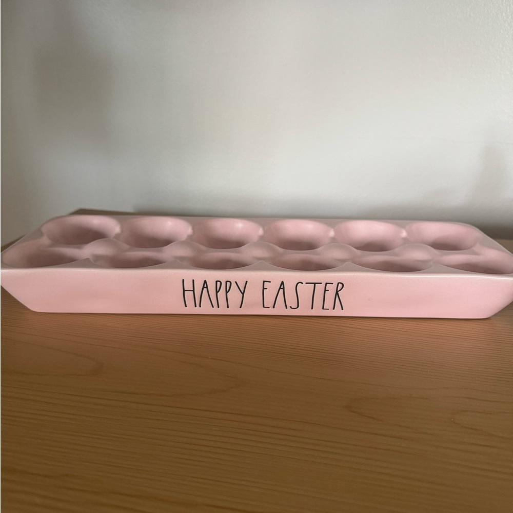Pink 'Happy Easter' Egg Tray